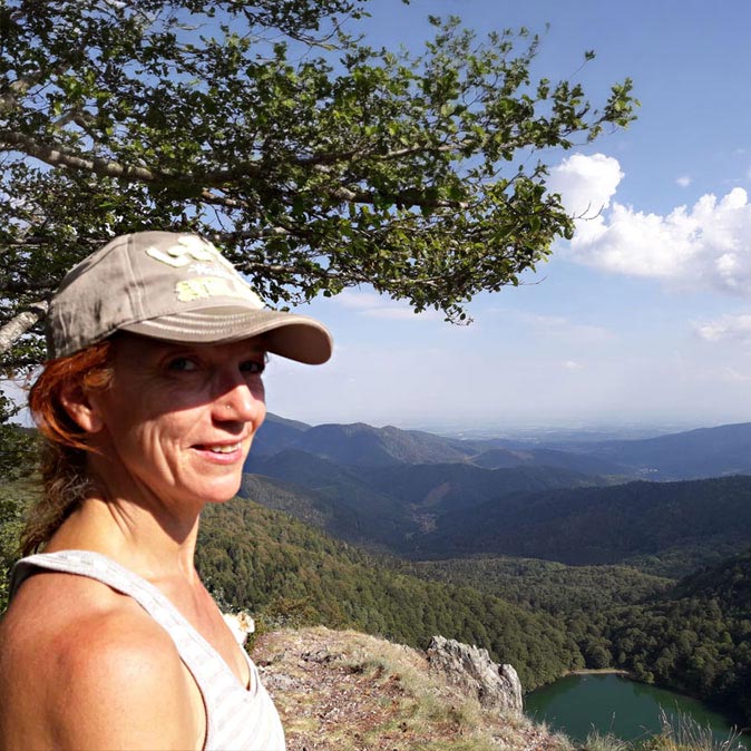 Monika Rothböck im Schwarzwald